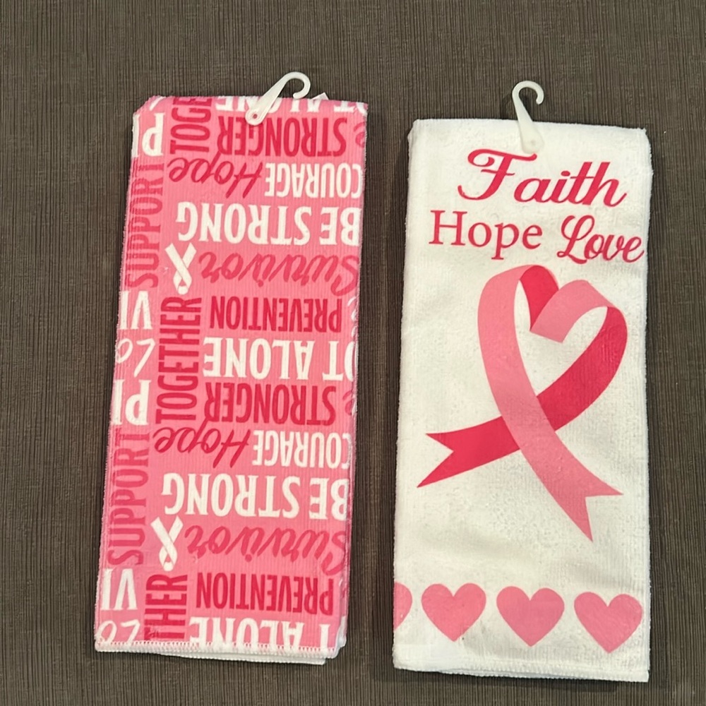 Breast Cancer Kitchen towel bundle of 2 NWT